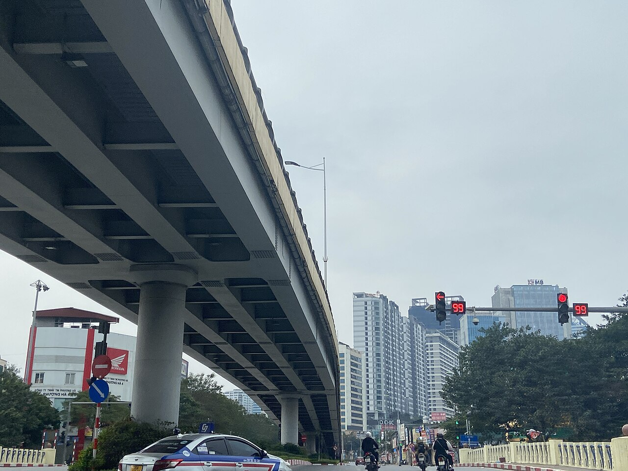 Chiếu sáng kiến trúc cầu vượt Láng Hạ - Thái Hà